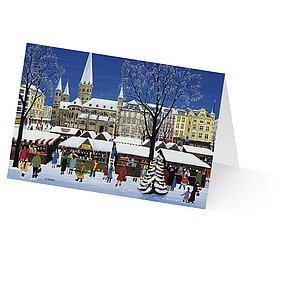 UNICEF Grusskarte Weihnachtliche Städte